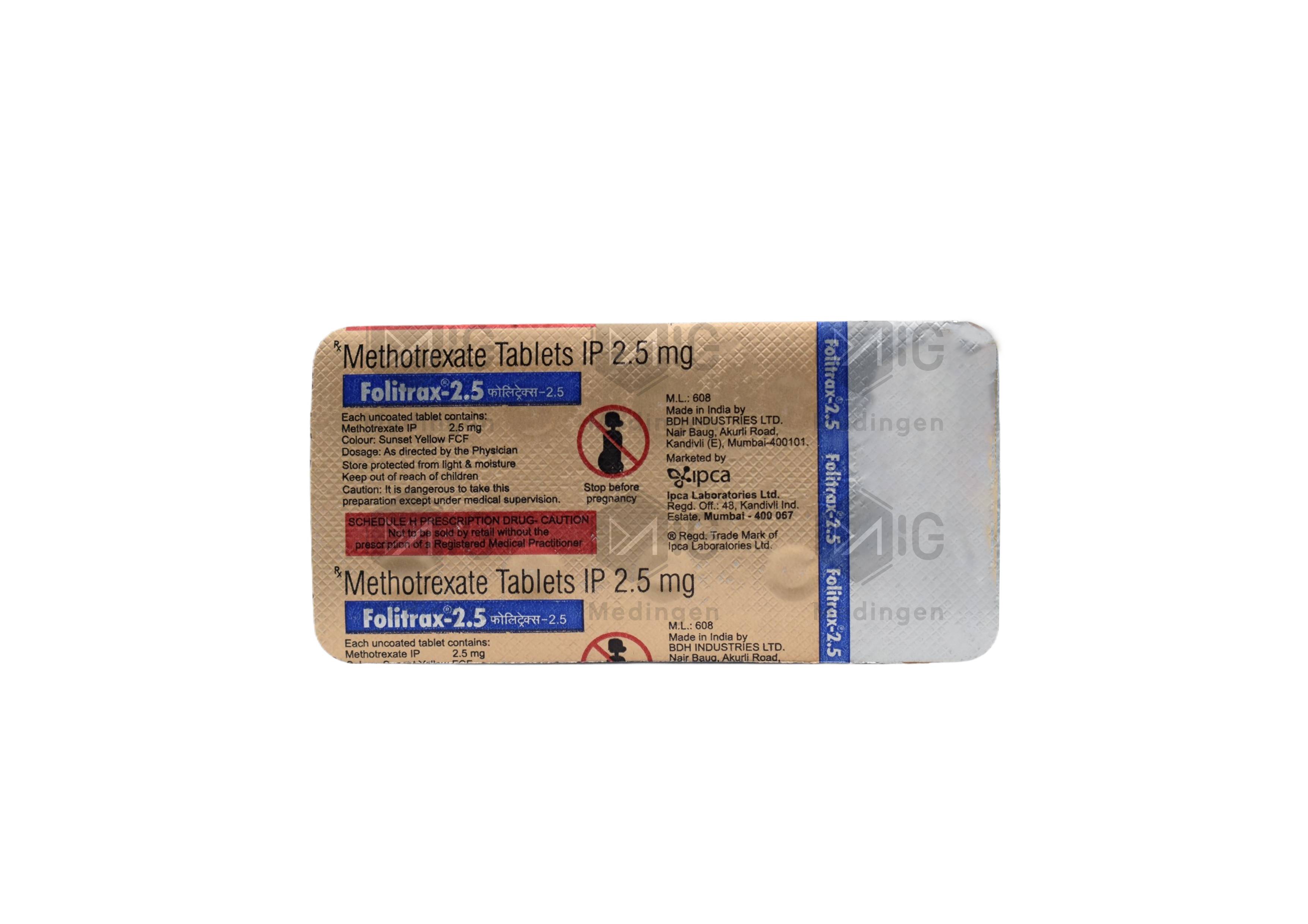 FOLITRAX 2.5MG